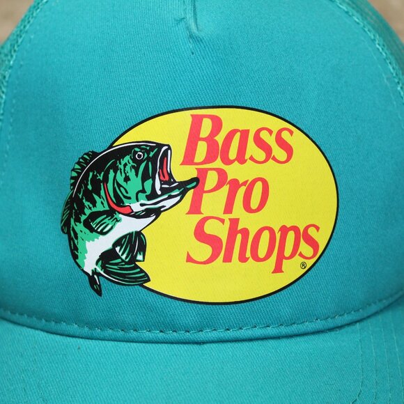 Bass Pro Shops Hat Unisex One Size Adjustable Teal Mesh Fishing Cap - Picture 3 of 9